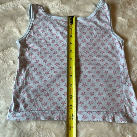 2/$25 Kloz Tanks Tops Pink Floral and Blue with Stars Girls Size 4/5 - Picture 6 of 13